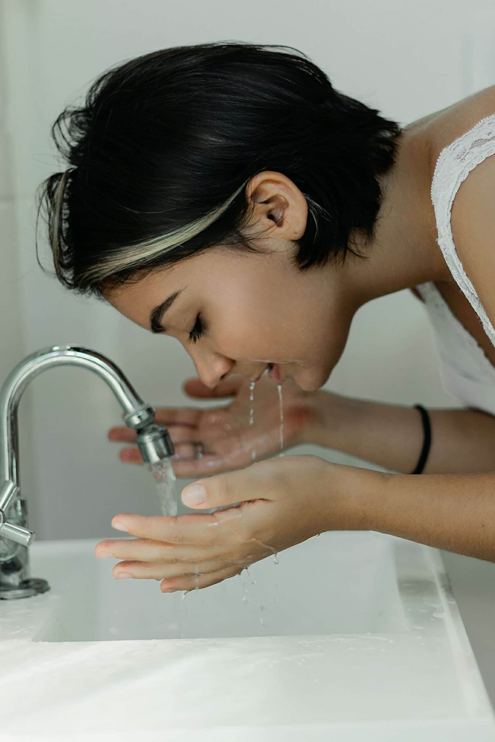 Washing face